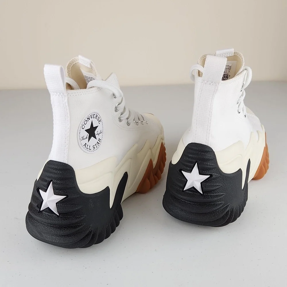 Converse Unisex Run Star Motion HI White Sneakers - Picture 3 of 5